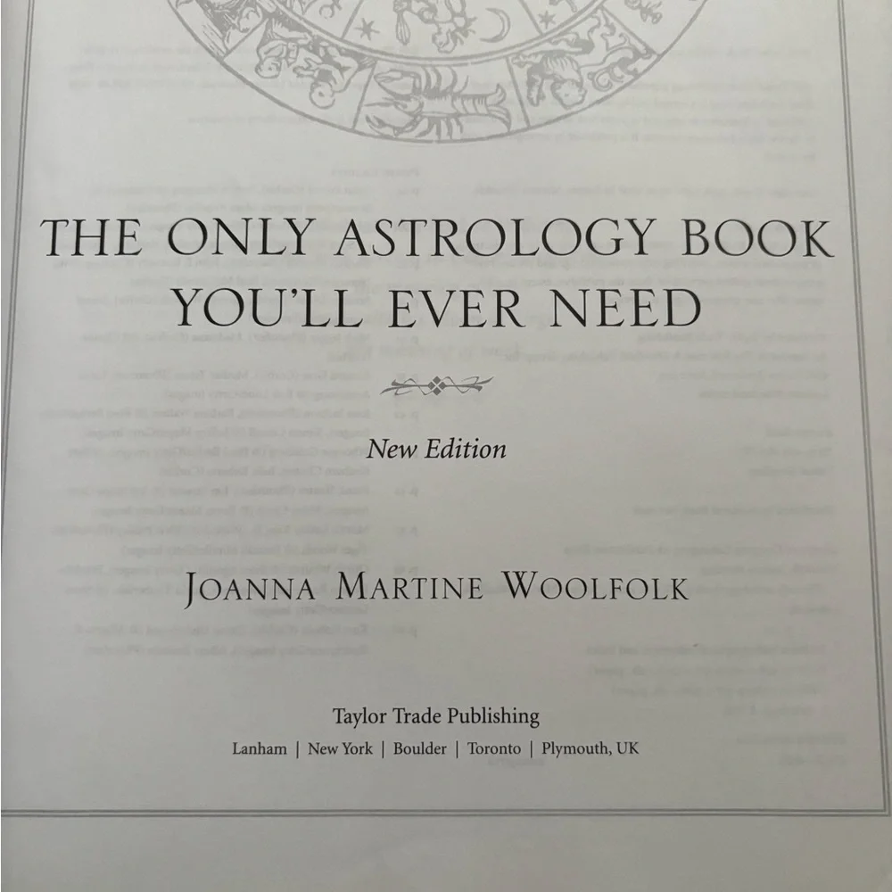 The Only Astrology Book You'll Ever Need Book & CD by Joanna Martine Woolfolk - Picture 8 of 8